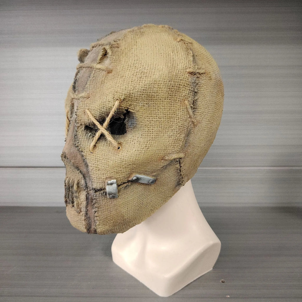Latex scar skull Halloween mask, a full head cover measuring 31cm tall