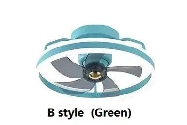 500mm diameter ceiling fan lamp with integrated light fitting in modern design with polycarbonate blades