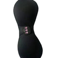 Black electric massage chest paste stickers with three-key English control liner for vibration massage.