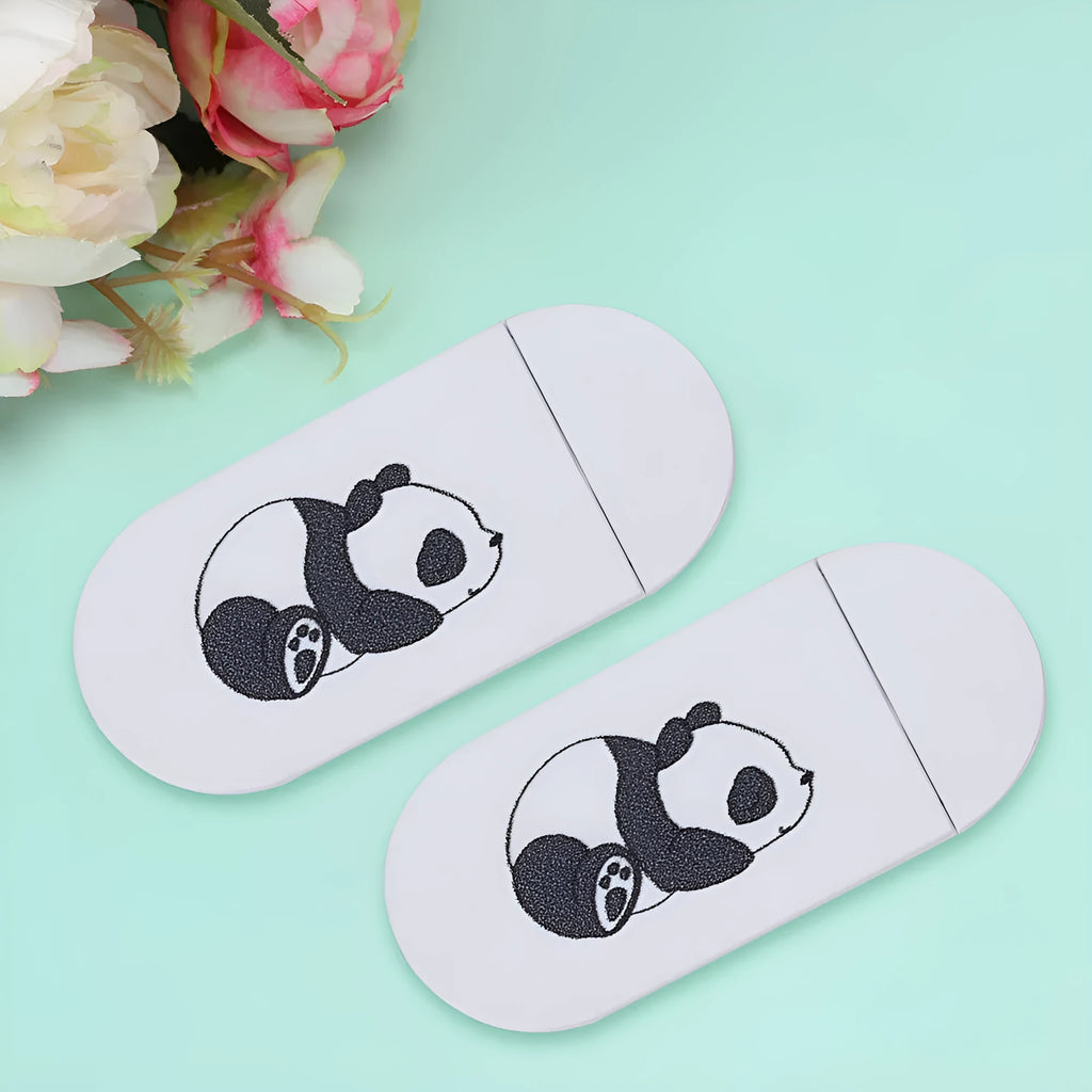 White plastic webcam privacy cover 3-pack for laptop and smartphone camera protection