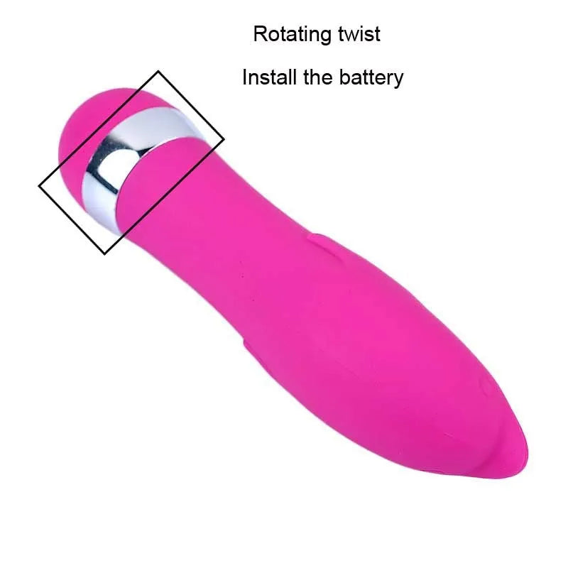 Six styles of mini realistic dildo vibrators for women on display