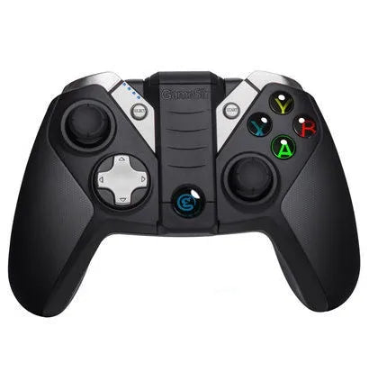 G4 Bluetooth mobile game controller in black ABS casing with buttons and analog sticks