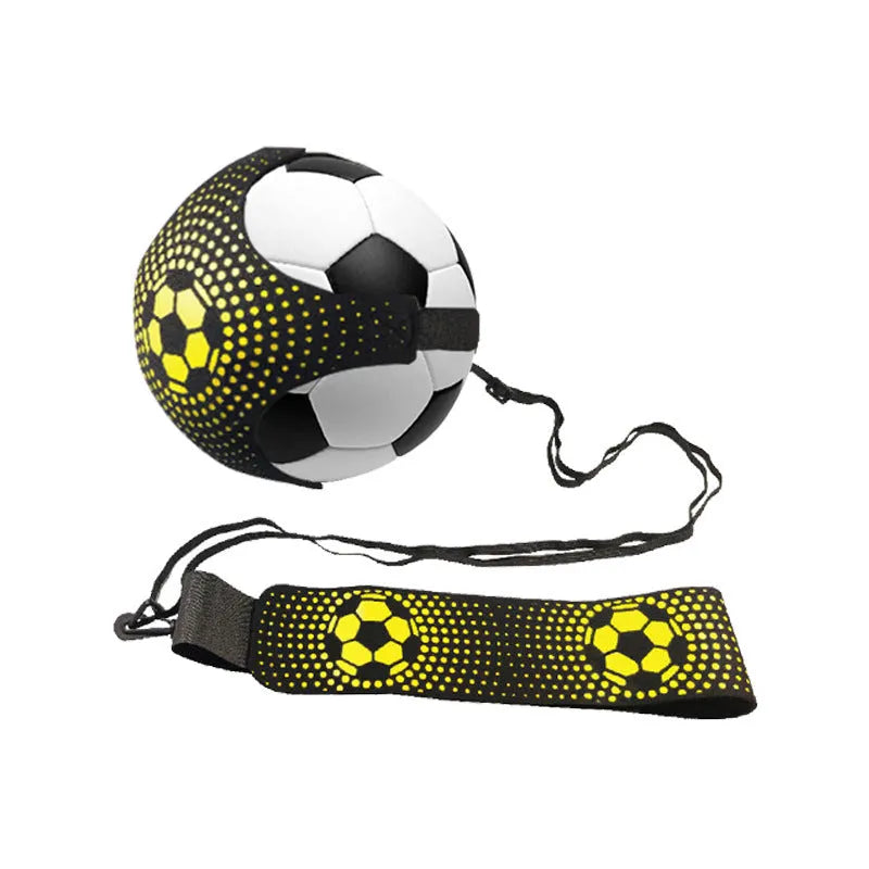 Purple five-corner neoprene football juggling belt for solo training