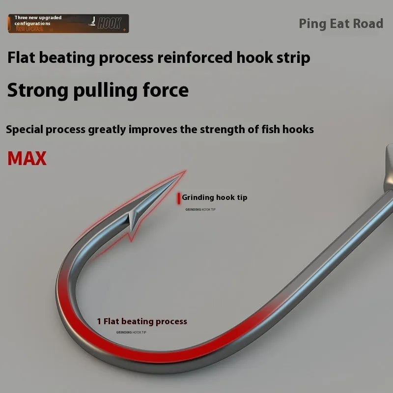 Enhanced strength fishing jig hooks set with primary colour finish and lead-headed design