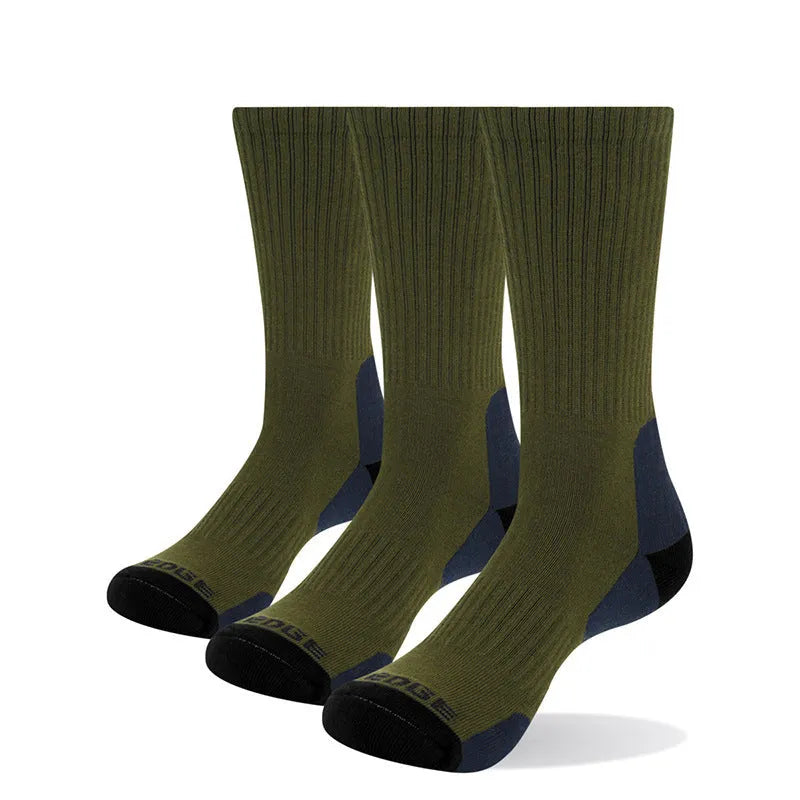 Men's medium tube basketball socks in black olive green blue and mixed colour with combed cotton construction