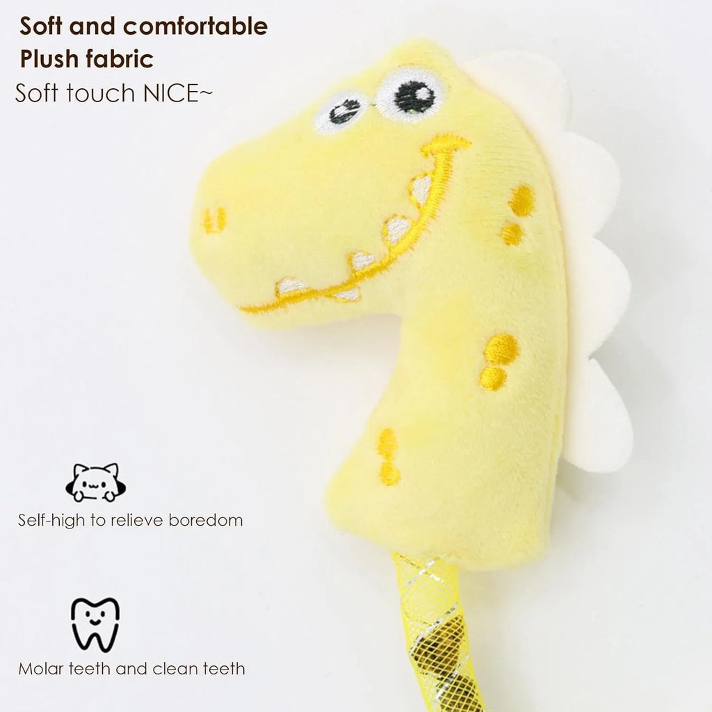 Four cat toys including rope, spring, kicker and plush types for indoor feline entertainment