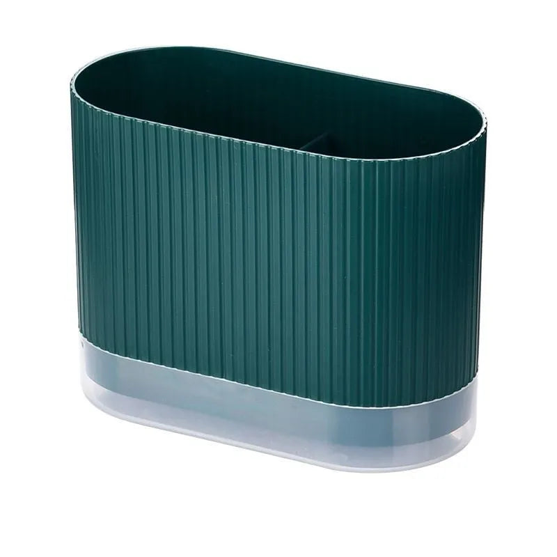 Cross-border wall-mounted plastic chopstick holder with spoon cage in modern design