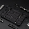 Black Oxford cloth portable outdoor kit measuring 18cm by 3.5cm for military enthusiasts