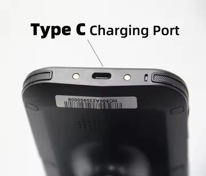 SLP-05 black Android handheld UHF RFID scanner with display screen and trigger