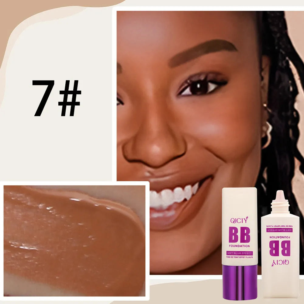 Feeding bottle liquid foundation BB cream with 10 colour options for brightening coverage