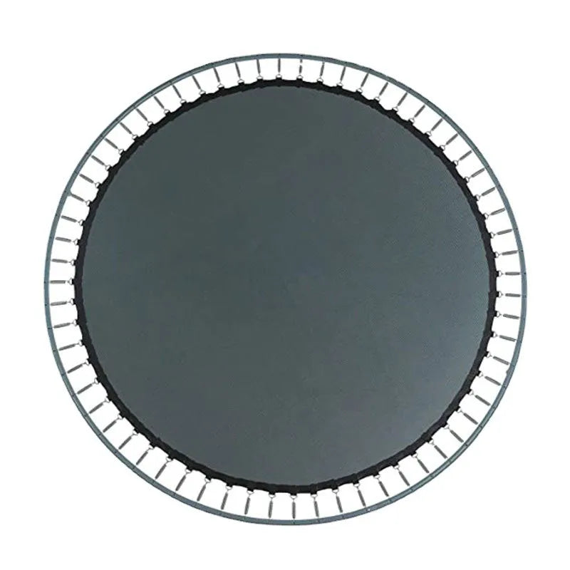 Round polypropylene trampoline elastic fabric bungee cloth with integrated attachment buttons.