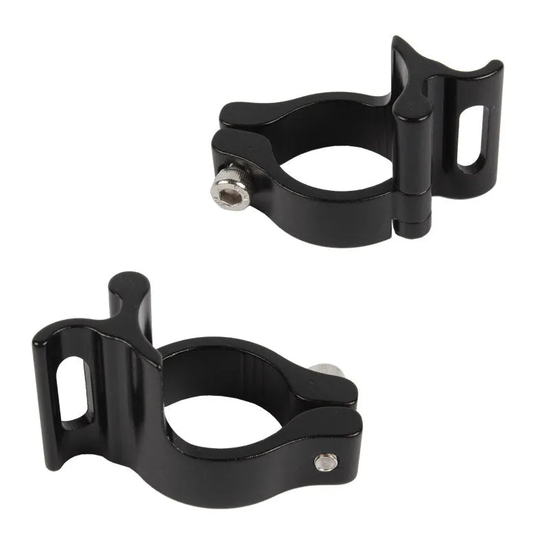 A single black aluminium alloy vehicle clamp ring with a 28.6mm diameter.
