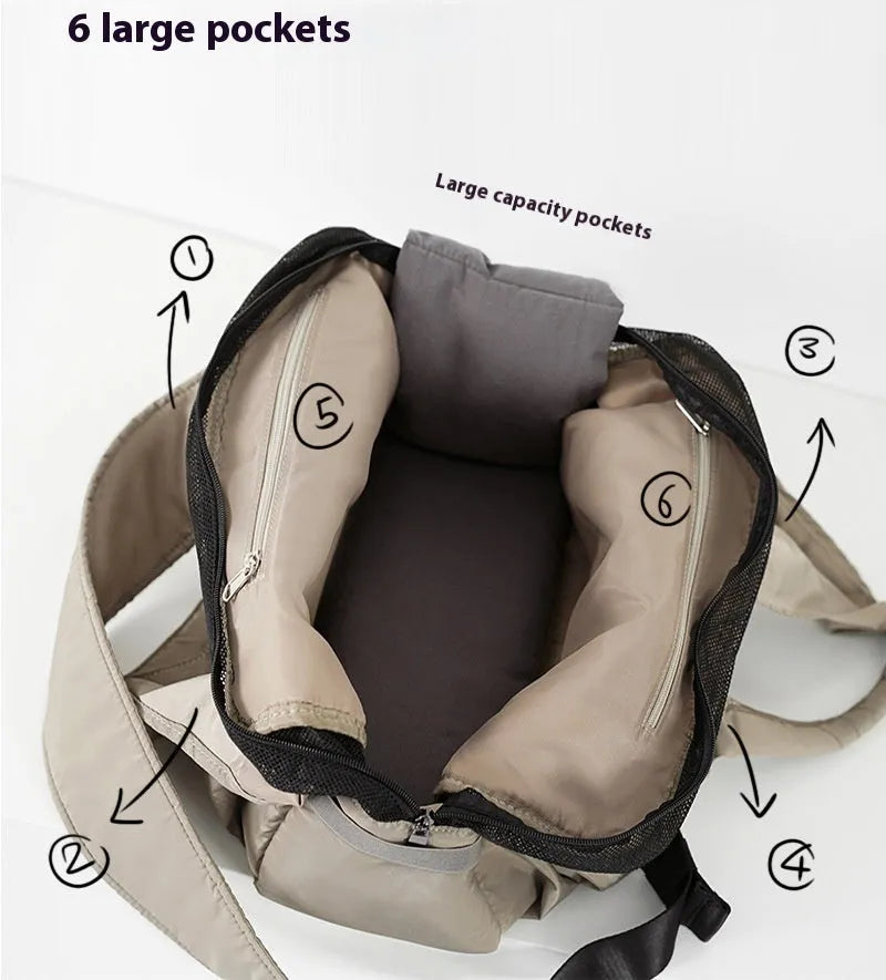 Apricot cloth pet carrier handbag showing 41 cm length and carry handle