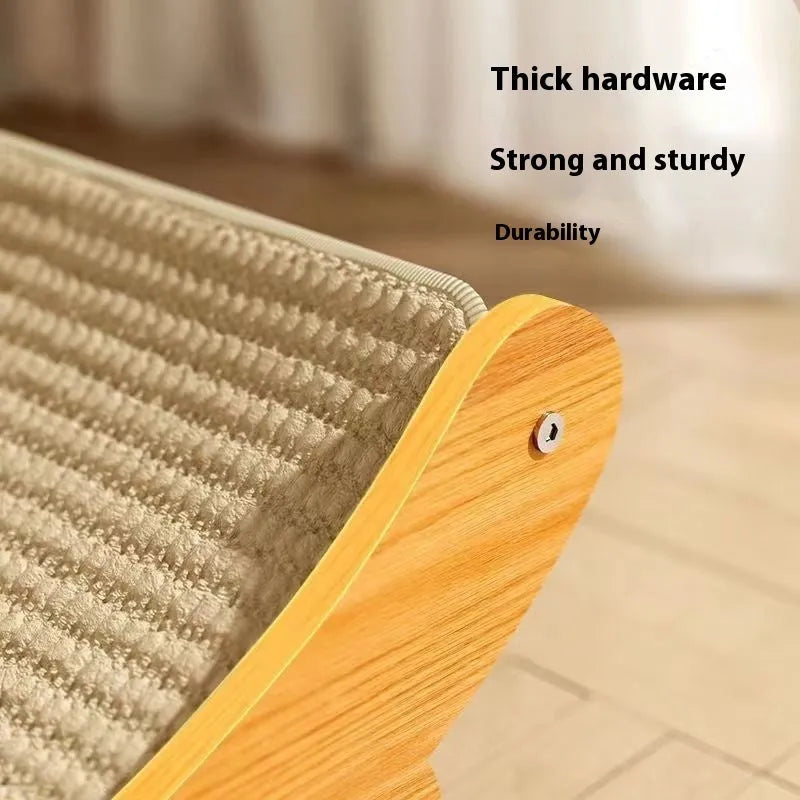Natural sisal cat scratch board in large and small size options with woven jute fibre surface