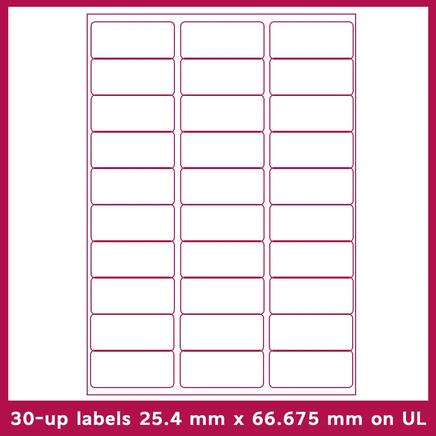 A4 FBA barcode label paper showing multiple grid format options for Amazon shipping and professional labelling