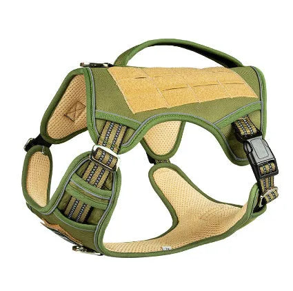 Oxford cloth tactical chest strap for working dogs in camouflage colours