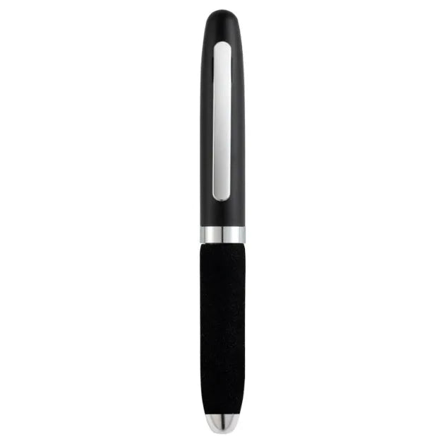EVA metal cap mini ballpoint pen with 1.0mm tip in compact 112mm size