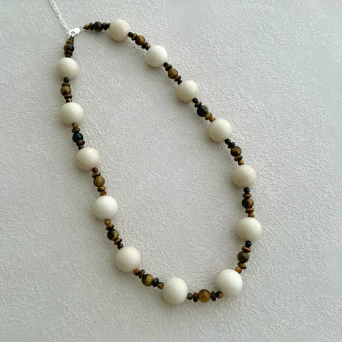 925 silver round beads necklace women electroplated finish silver colour pendant