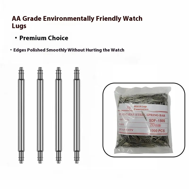 Watch bolt auricular needle spring shaft replacement part in multiple sizes.