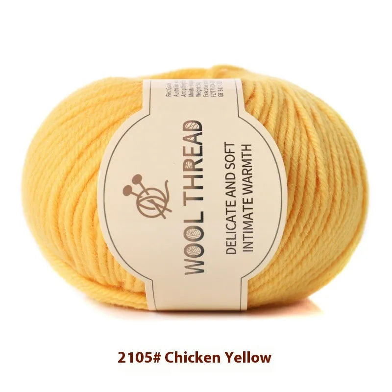 Roll of domestic wool knitting yarn for 10 needles in various colours including green, red, and blue