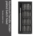 24-in-1 precision magnetic screwdriver set with aluminium and plastic handles, 4mm bits, and 125mm chrome vanadium steel bars