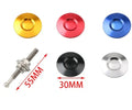 30mm aluminium engine cover lock in silver, black, gold, blue or red colours with screw and nut