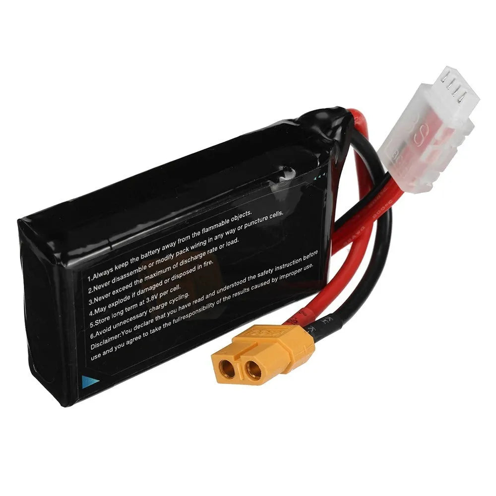 7.4V 1200mAh lithium battery for RC model cars and ships