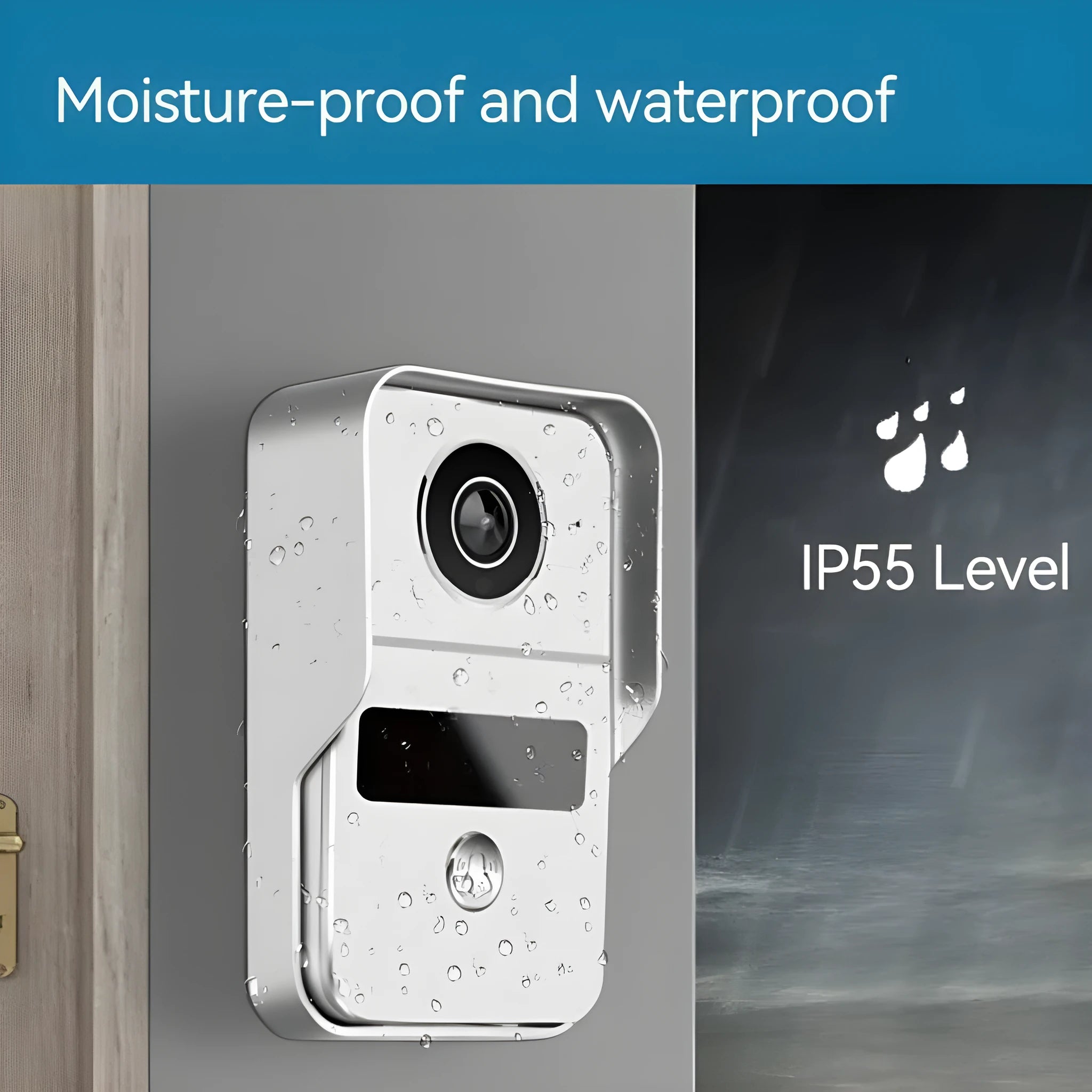 10 inch video intercom doorbell system with outdoor unit and display screen