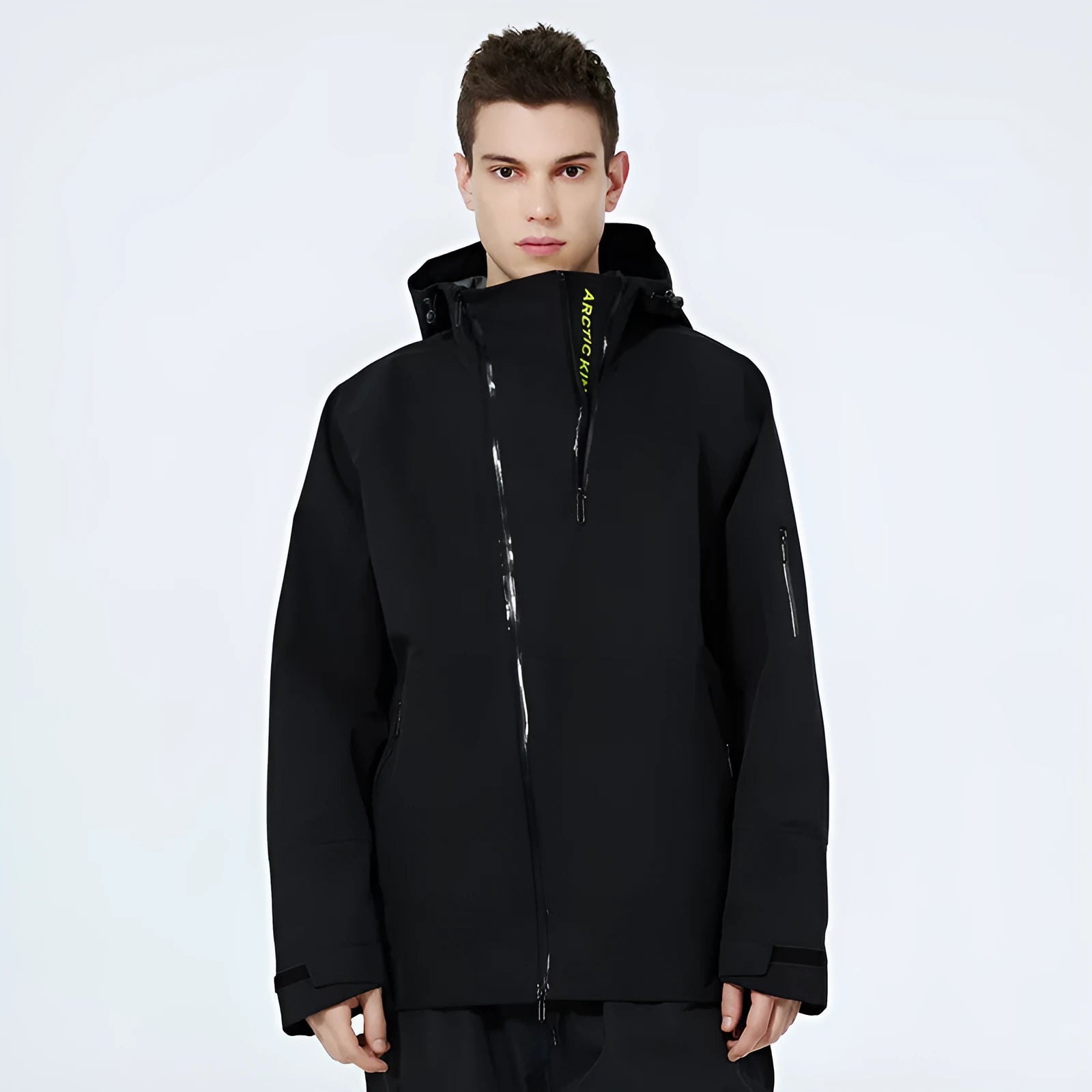 Unisex windproof waterproof ski suit for snow sports in thin double plate design