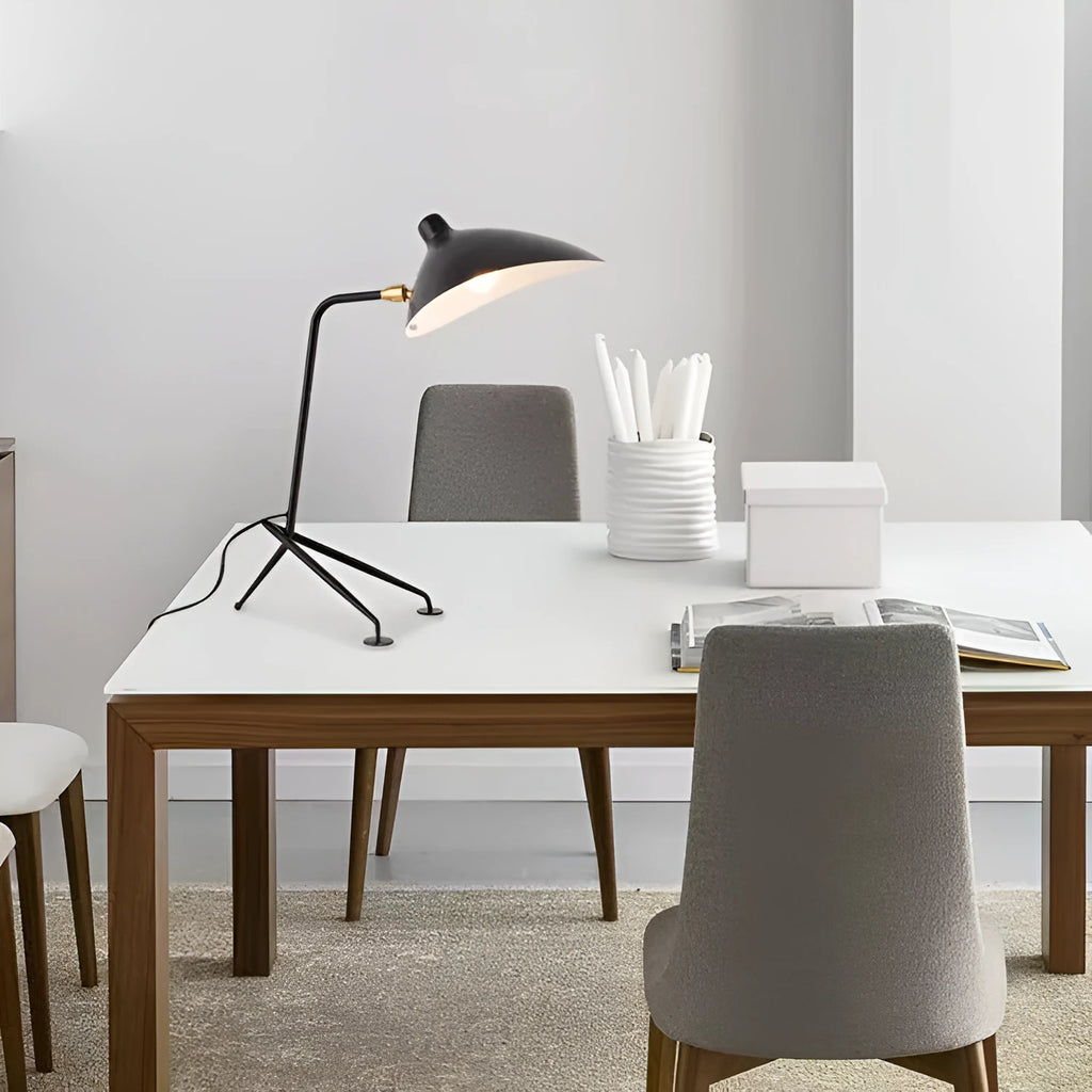 Modern duck tongue stand lamp in black, Nordic style, 220V, for bedroom study floor lamp use