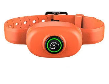 Waterproof rechargeable remote dog training collar with adjustable black or orange collar
