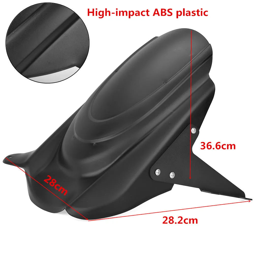 Black plastic rear mudguard for Kawasaki VERSYS650 KLE650 motorcycle