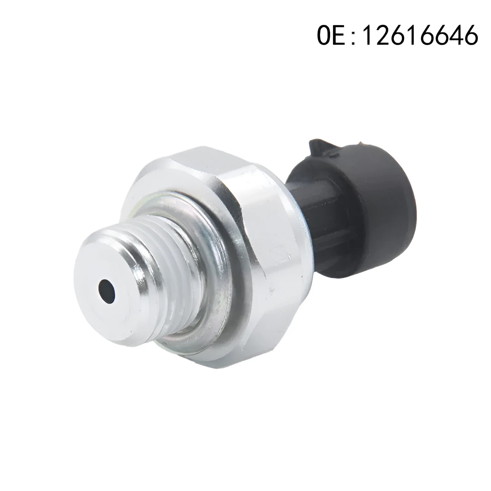 Silver metal fuel pressure sensor for GM cars and trucks, part numbers 12616646 12677836 D1846A
