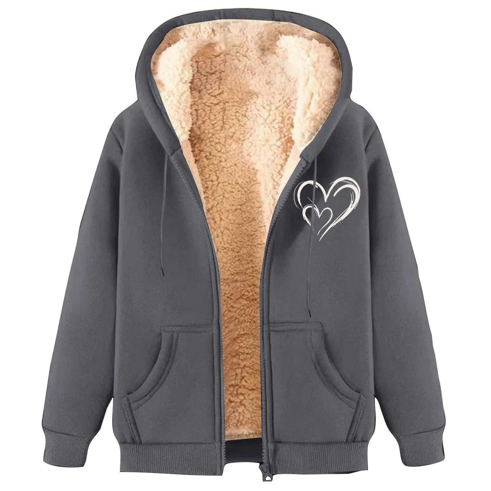 Fleece-lined men's winter pullover sweater in lambskin style, available in multiple colours, sizes M to 5XL