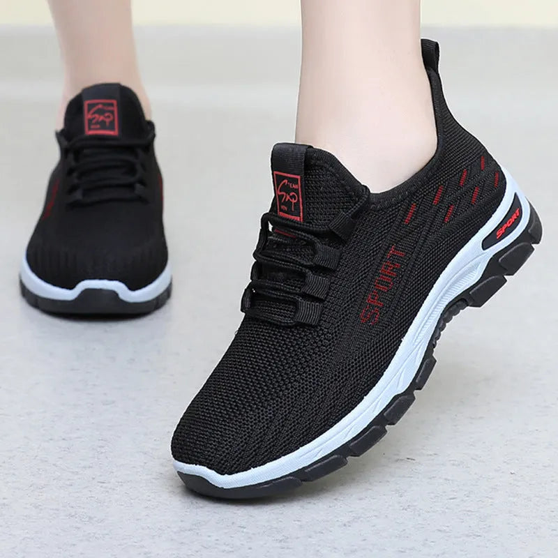 Casual low-top sneakers with soft PVC soles in black, grey, brown, red, and light purple colours