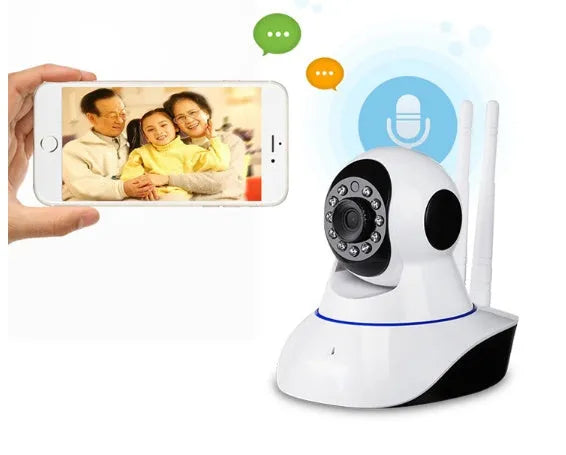 Wireless indoor dome camera with 1080P HD resolution and 3.6mm lens in plastic case