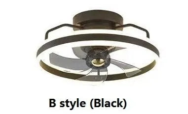 500mm diameter ceiling fan lamp with integrated light fitting in modern design with polycarbonate blades
