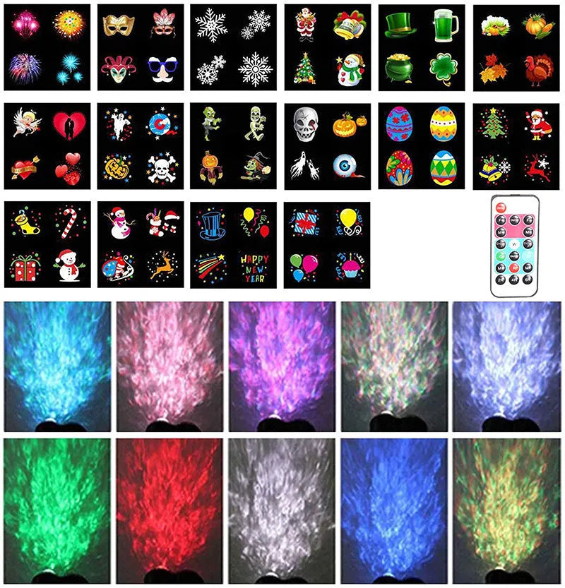 Outdoor waterproof double tube animated watermark light with IP65 rating and LED technology