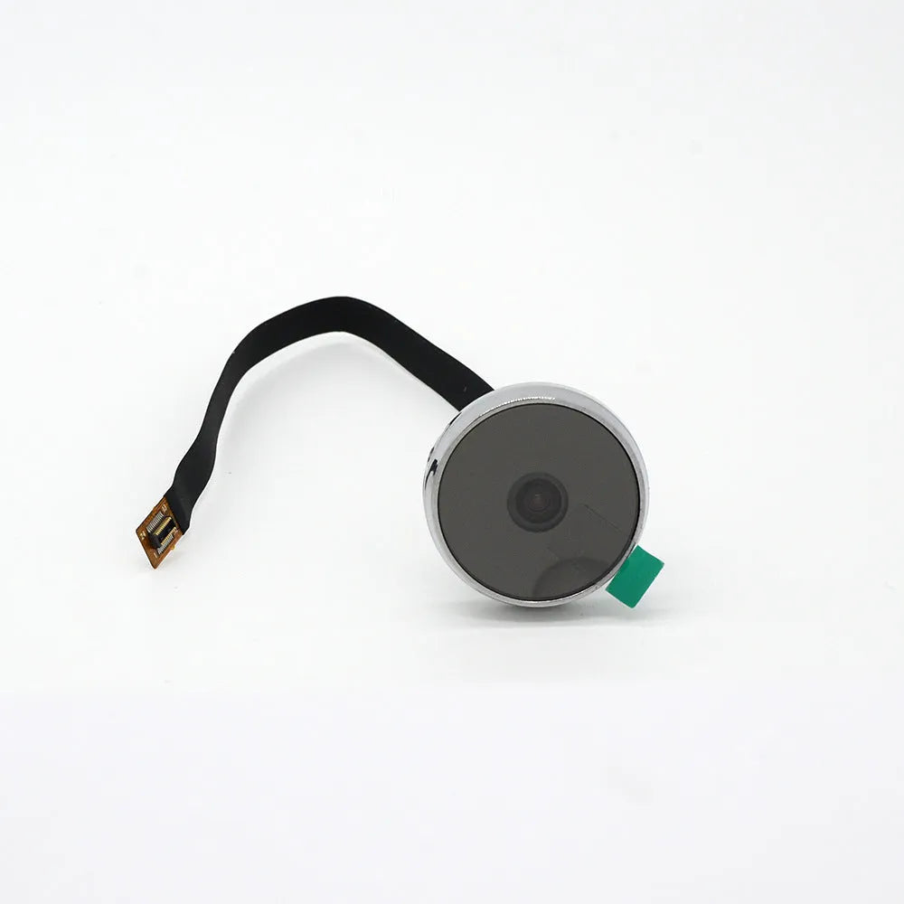 White video doorbell peephole camera with high resolution 960x480 display