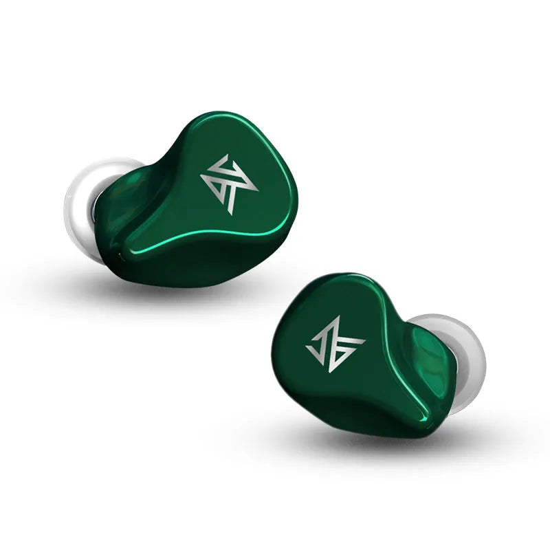 Z1 true wireless Bluetooth in-ear headphones in black or green colour.