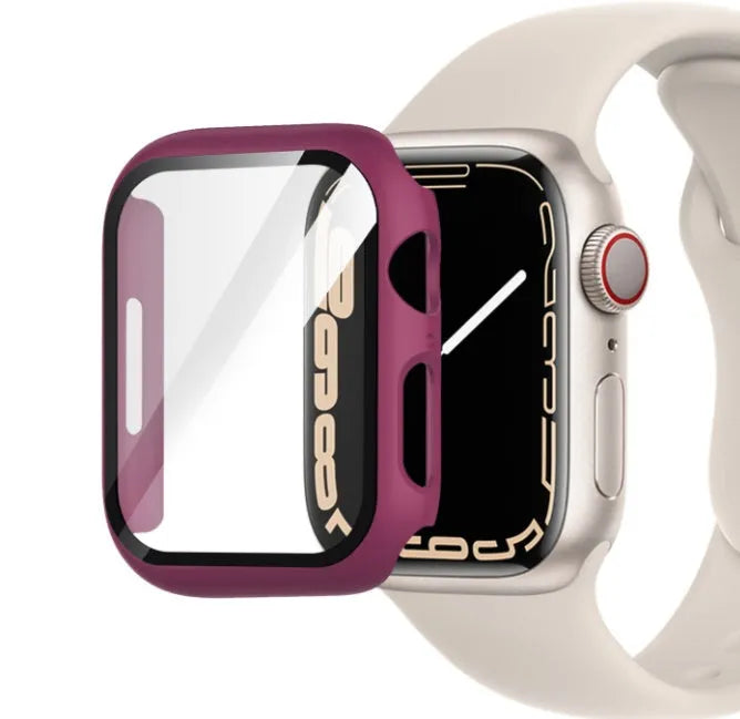 PC Tempered Film Watch Case for smartwatches in multiple colours and sizes