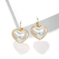 Gold colour alloy ear clips with metal elements and natural style for women