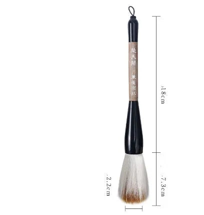 Large traditional Chinese wrist brush with mixed wolf and sheep bristles for painting