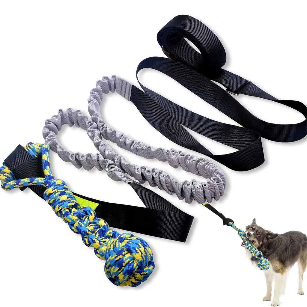 Green cotton rope tug toy for dogs with corncob design for bite-resistant tug of war games