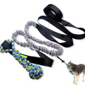 Green cotton rope tug toy for dogs with corncob design for bite-resistant tug of war games