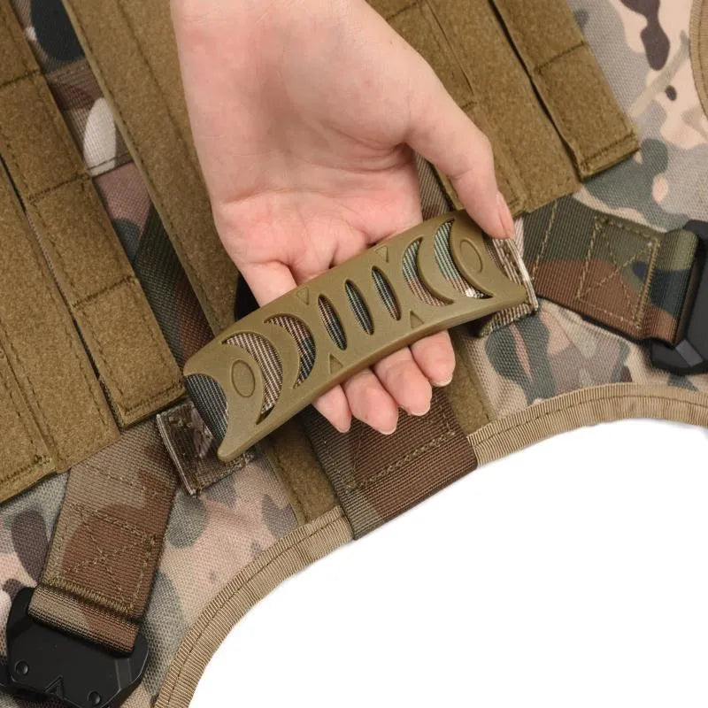 Dog training vest battle suit set with harness in tactical colours including CP camouflage pattern