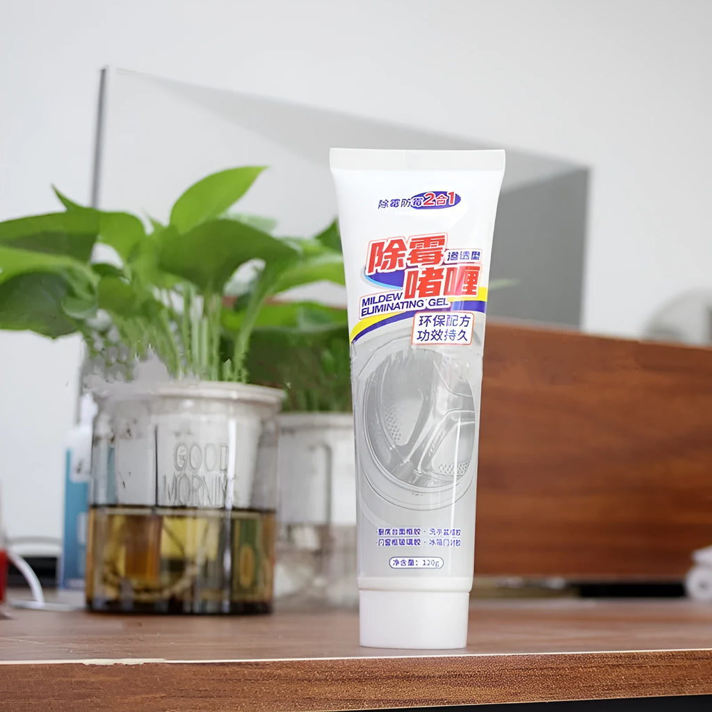 Household demildew gel cleaner for refrigerator and washing machine rubber gasket mould removal
