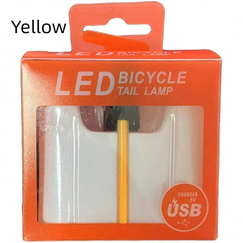 USB charging waterproof bicycle taillight modification kit in multiple colour options
