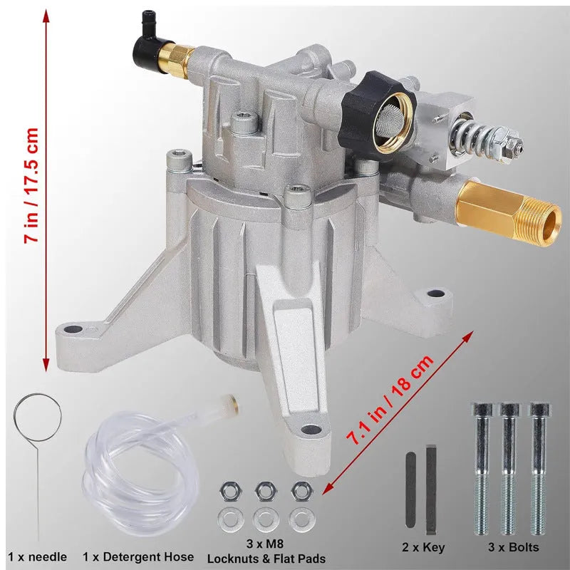 P170 swash plate aluminium pump for petrol pressure washing machines