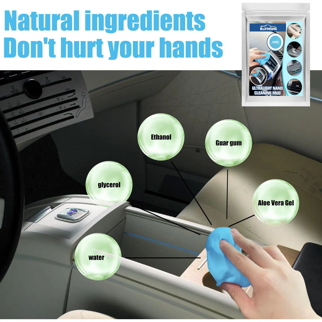 20g car cleaning mud putty for dust removal from interior gaps and air vents.